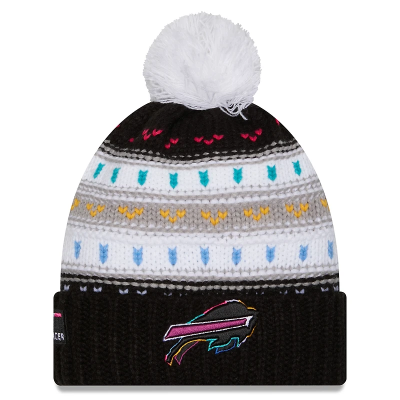 Bonnet à revers et pompon NFL Crucial Catch 2025 Buffalo Bills New Era pour femme