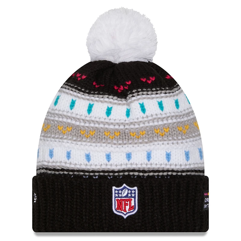 Bonnet à revers et pompon NFL Crucial Catch 2025 Buffalo Bills New Era pour femme