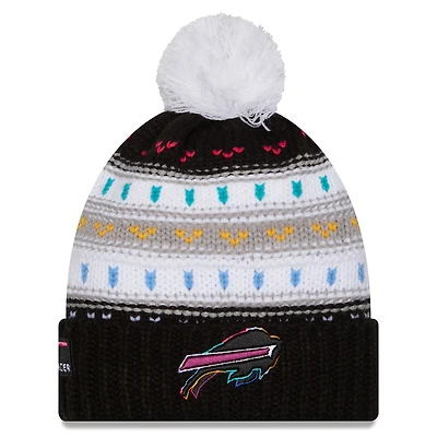 Bonnet à revers et pompon NFL Crucial Catch 2025 Buffalo Bills New Era pour femme