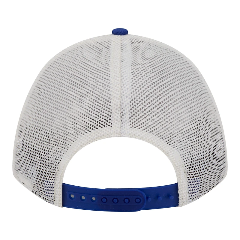 Casquette ajustable New Era crème/bleu roi Buffalo Bills rétro A-Frame 9FORTY pour femme