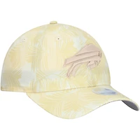 Casquette ajustable Buffalo Bills Frond 9TWENTY de New Era pour femme, couleur crème