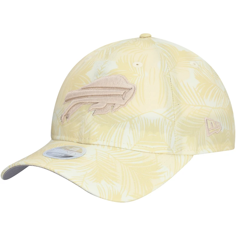 Casquette ajustable Buffalo Bills Frond 9TWENTY de New Era pour femme, couleur crème