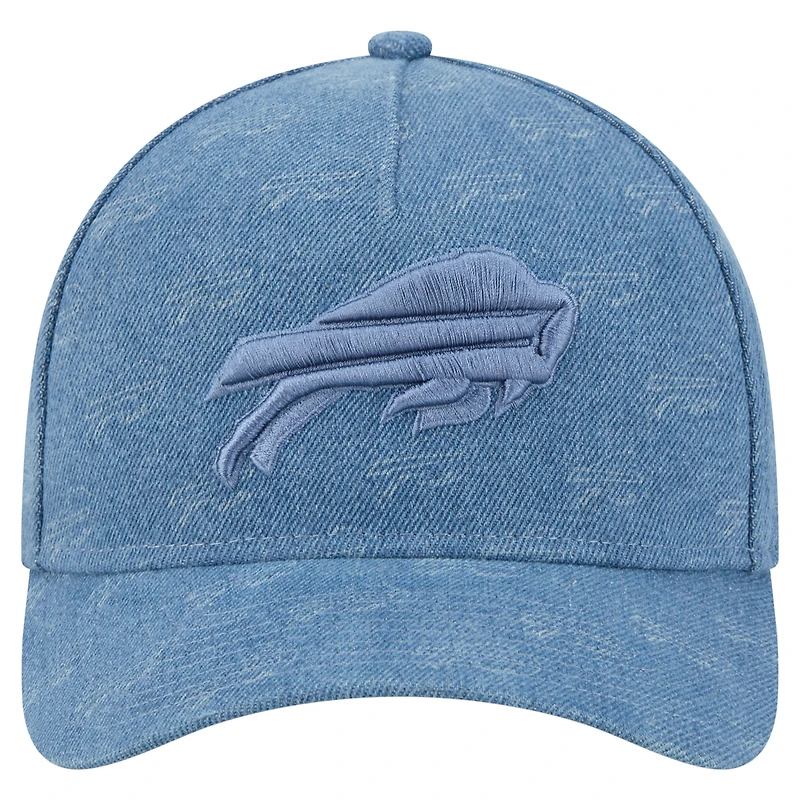 Women's New Era Denim Buffalo Bills A-Frame 9FORTY Adjustable Hat