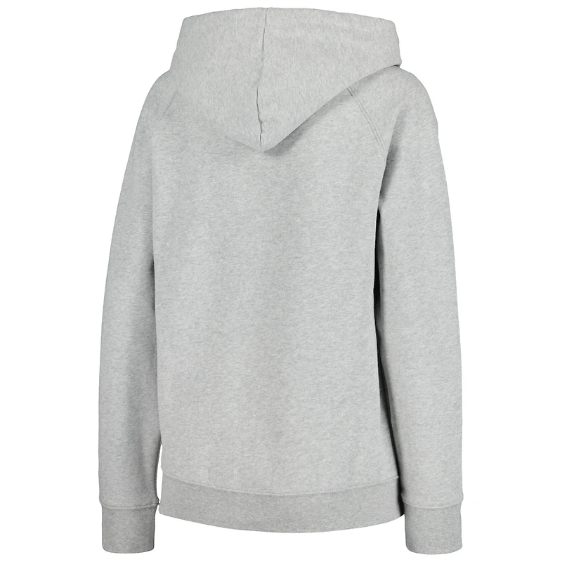 Women's New Era Gray Buffalo Bills Floral Raglan Pullover Hoodie