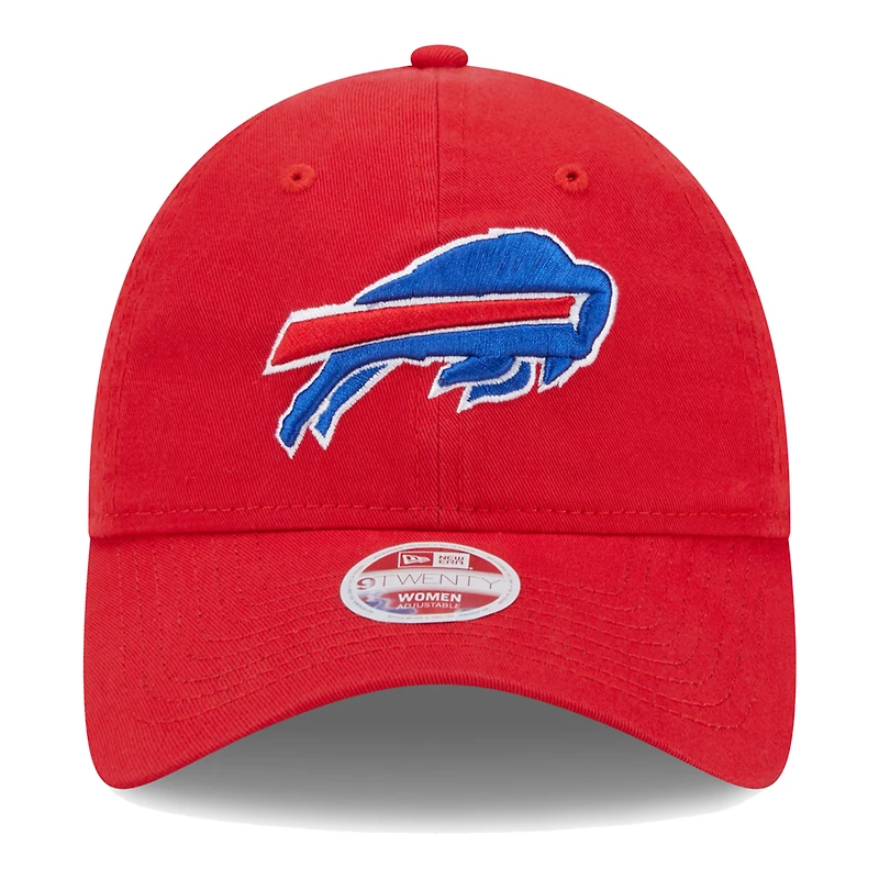 Casquette ajustable Main Core Classic 2.0 9TWENTY pour femme New Era Red Buffalo Bills