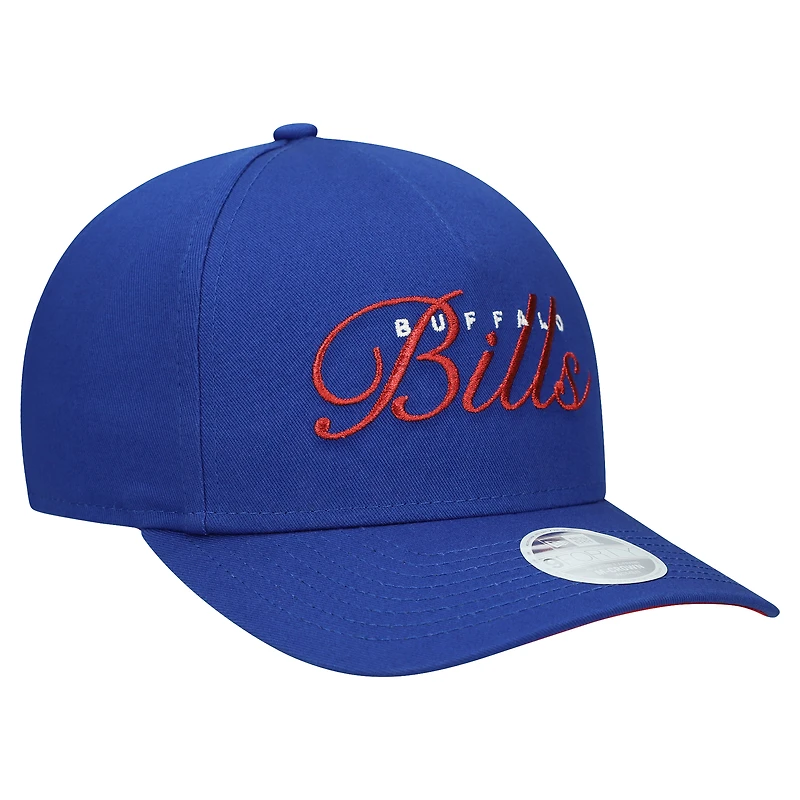 Women's New Era Royal Buffalo Bills Metallic 9FORTY M-Crown A-Frame Adjustable Hat