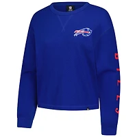 Women's New Era  Royal Buffalo Bills Sport Night Thermal Long Sleeve T-Shirt
