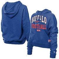 Women's New Era Royal Buffalo Bills Throwback Boxy Hoodie Sweatshirt