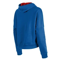 Women's New Era Royal Buffalo Bills Throwback Boxy Pullover Hoodie