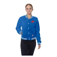 Women's New Era  Royal Buffalo Bills Throwback Fleece Full-Snap Jacket