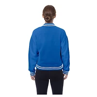 Women's New Era  Royal Buffalo Bills Throwback Fleece Full-Snap Jacket