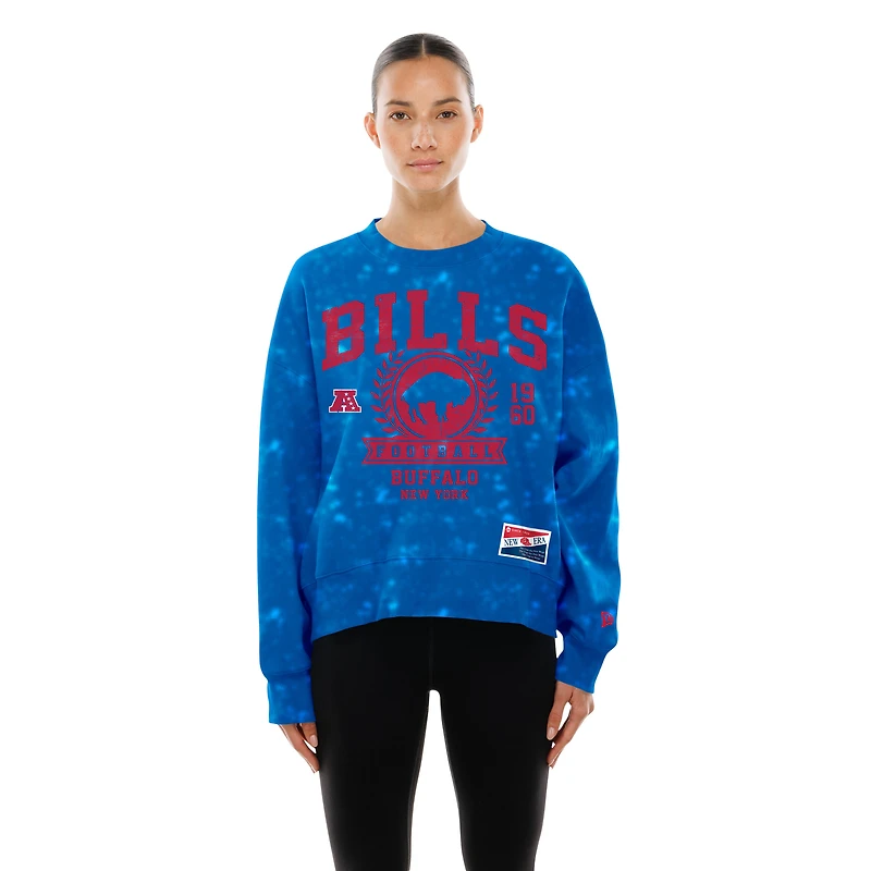 Sweat-shirt oversize boxy rétro New Era Royal Buffalo Bills pour femme