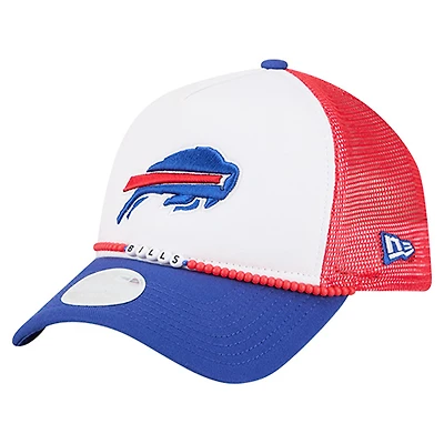 Women's New Era White/Royal Buffalo Bills Friendship Bracelet 9FORTY Adjustable Hat