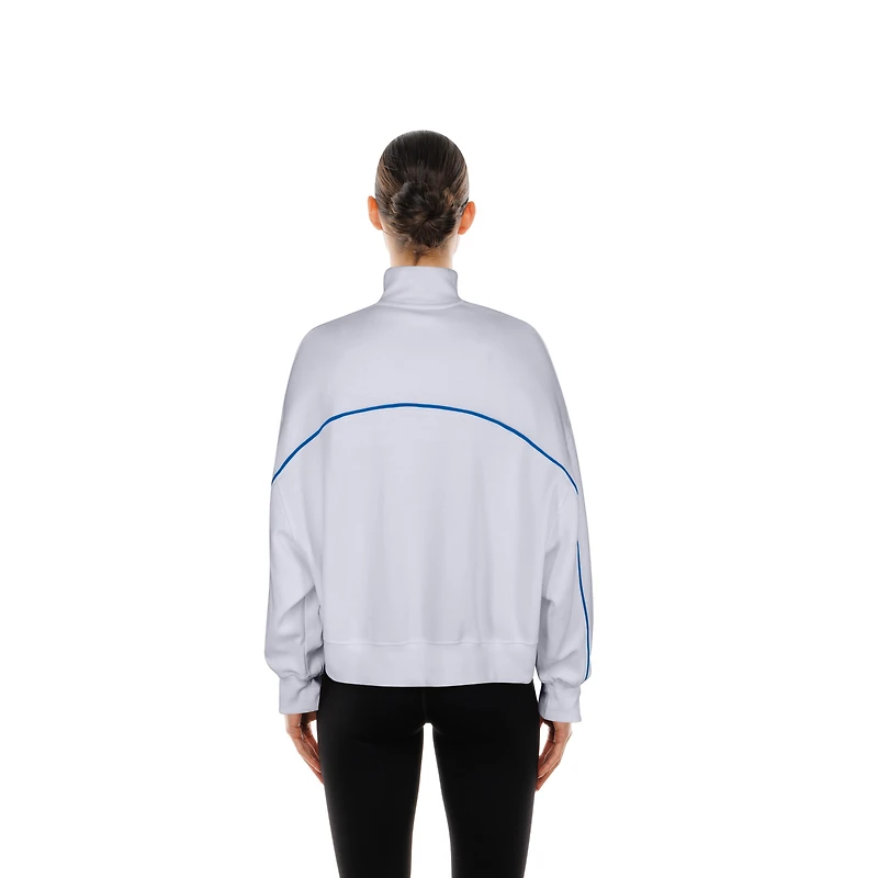 Sweat-shirt fonctionnel à fermeture éclair quart de tour Buffalo Bills New Era pour femme