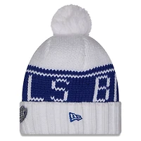 Bonnet à revers en maille avec pompon, collection Buffalo Bills Rivalries, blanc, de New Era pour femme