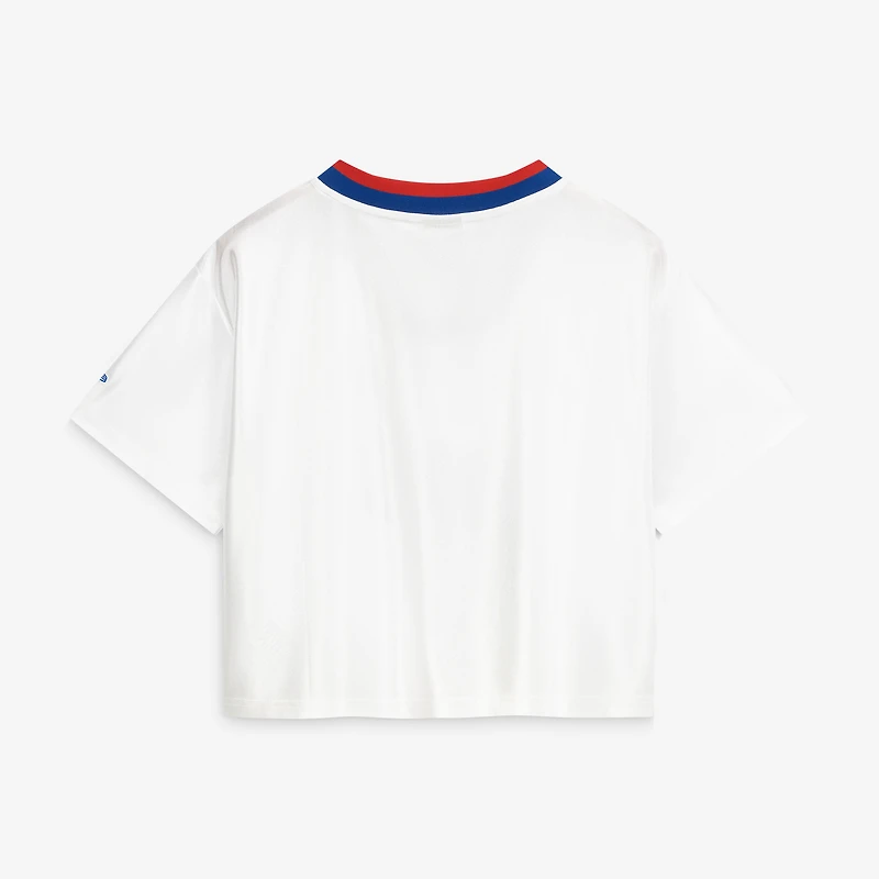 Women's New Era White Buffalo Bills Sport Classics Boxy Cropped Fashion Jersey