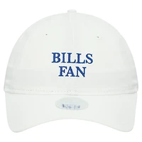 Women's New Era White Buffalo Bills Team Fan 9TWENTY Adjustable Hat