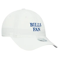 Women's New Era White Buffalo Bills Team Fan 9TWENTY Adjustable Hat