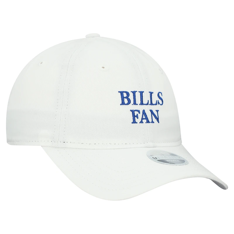 Casquette ajustable 9TWENTY blanche New Era pour femme