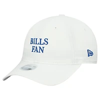 Women's New Era White Buffalo Bills Team Fan 9TWENTY Adjustable Hat