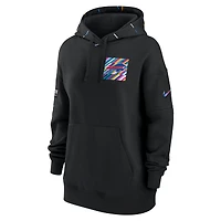Women's Nike  Black Buffalo Bills 2023 NFL Crucial Catch Club Pullover Hoodie