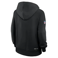 Sweat à capuche Nike Buffalo Bills noir pour femme, édition spéciale 2026 NFL Crucial Catch Sideline Standard Issue Dri-FIT