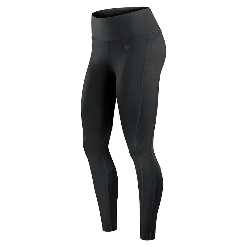 Legging Nike Dri-FIT noir Buffalo Bills Edge Wordmark pour femme