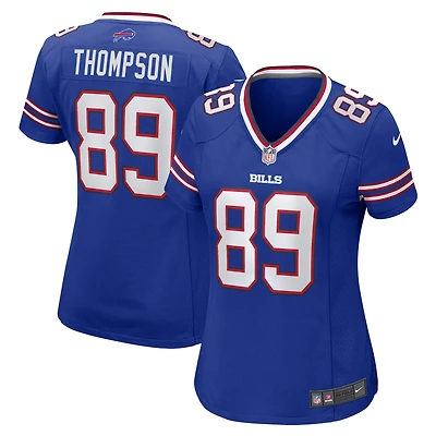 Maillot de match d'équipe Nike Bryan Thompson Royal Buffalo Bills pour femme