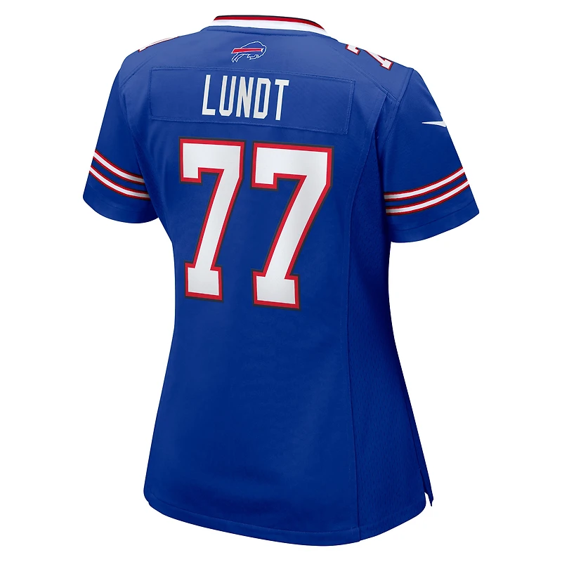 Maillot de match Nike Chase Lundt Royal Buffalo Bills pour femme