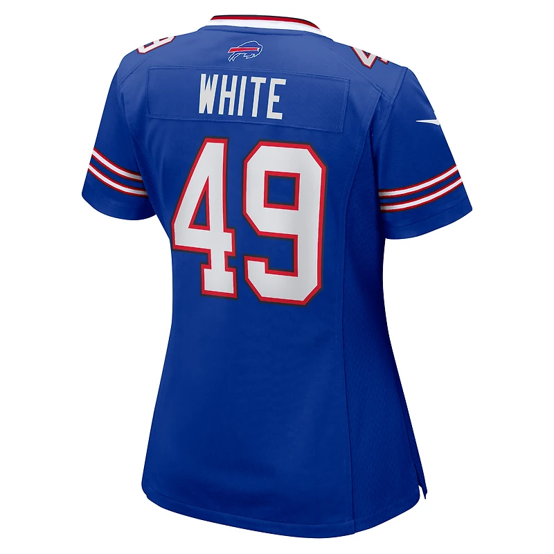 Women's Nike DaShaun White Royal Buffalo Bills Team Game Jersey