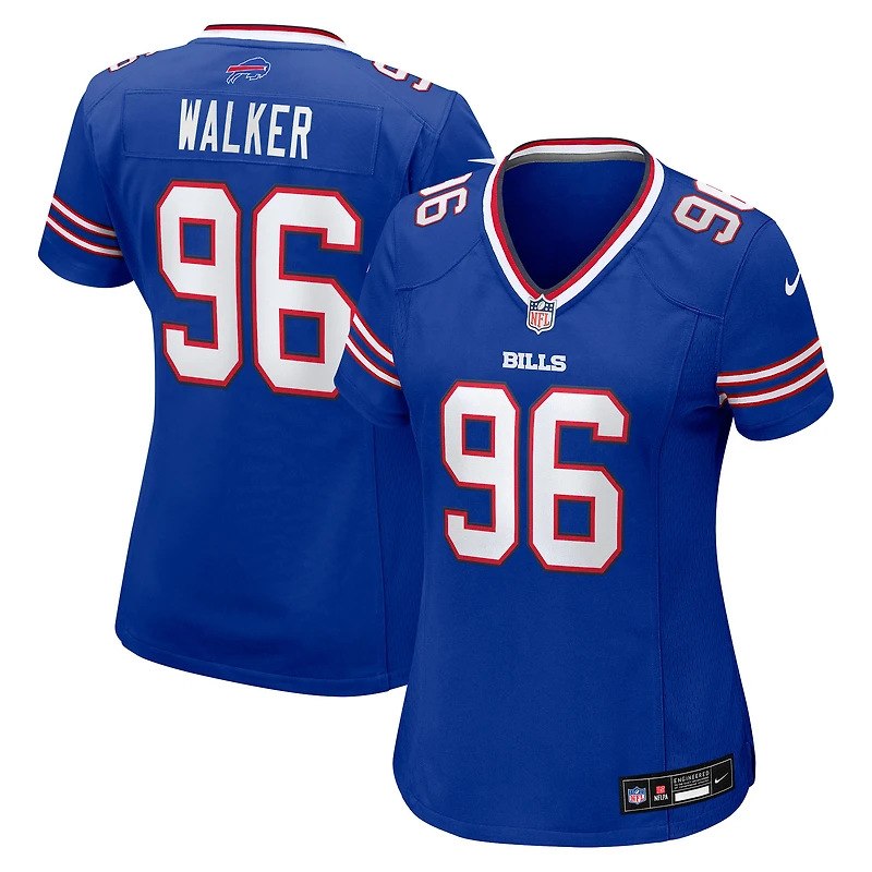 Women's Nike Deone Walker Royal Buffalo Bills Team Game Jersey
