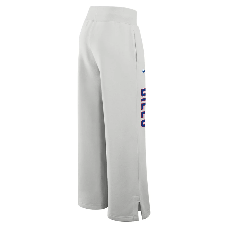 Pantalon de survêtement large en polaire Phoenix gris pour femme Nike Buffalo Bills
