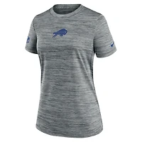 Women's Nike Gray Buffalo Bills Sideline Velocity Dri-FIT T-Shirt