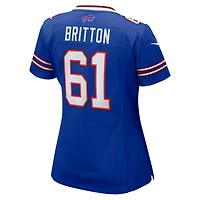 Women's Nike Gunner Britton  Royal Buffalo Bills Game Jersey