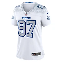Maillot de match Nike Joey Bosa blanc Buffalo Bills 2025 Rivalries Collection pour femme