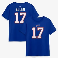 Women's Nike Josh Allen Royal Buffalo Bills Player Name & Number T-Shirt