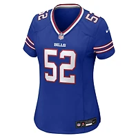 Maillot de match Nike Kaleb Elarms-Orr Royal Buffalo Bills pour femmes