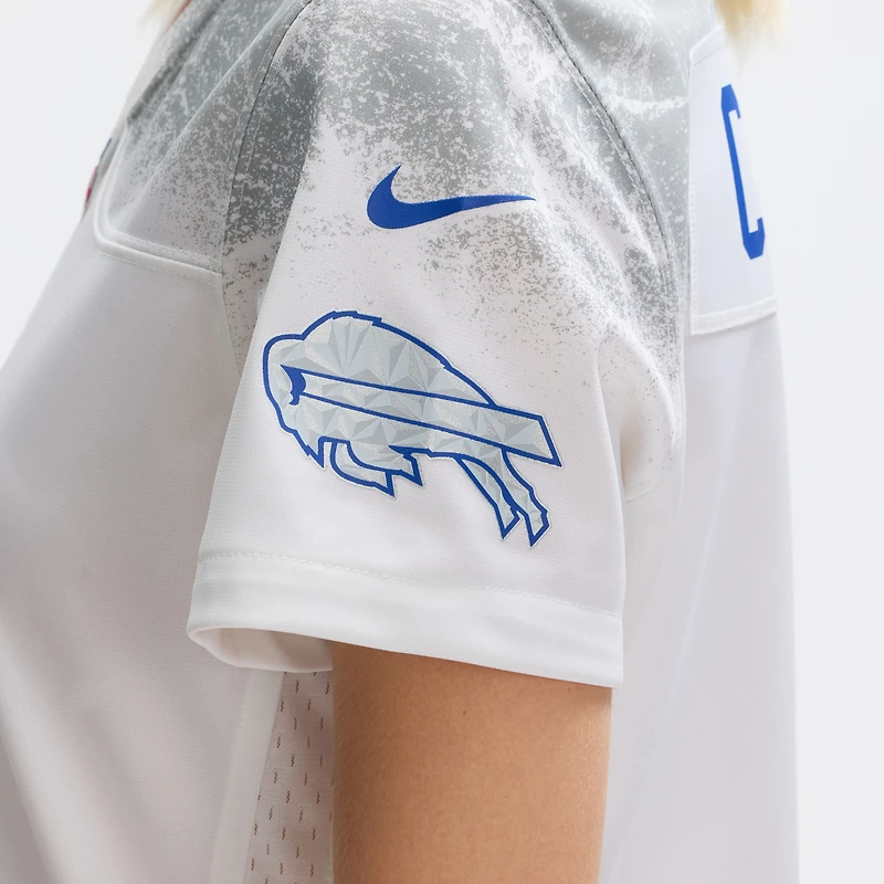 Maillot de match Nike Keon Coleman blanc Buffalo Bills 2025 Rivalries Collection pour femme