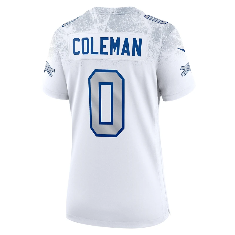 Maillot de match Nike Keon Coleman blanc Buffalo Bills 2025 Rivalries Collection pour femme