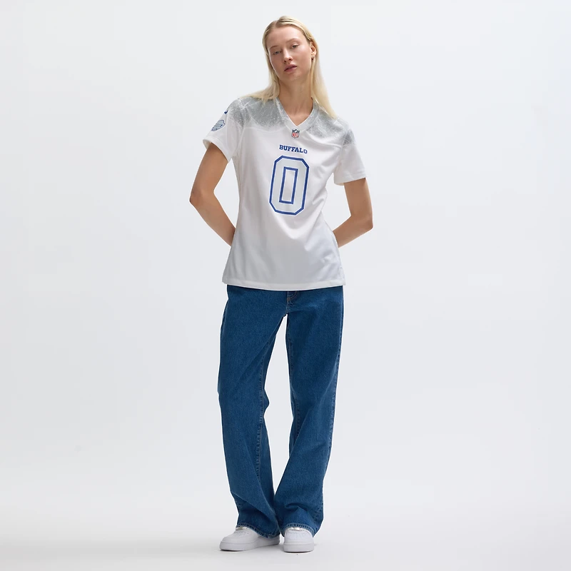 Maillot de match Nike Keon Coleman blanc Buffalo Bills 2025 Rivalries Collection pour femme