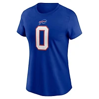 Women's Nike Keon Coleman Royal Buffalo Bills Player Name & Number T-Shirt