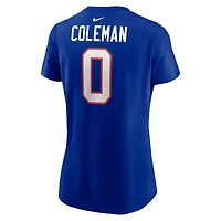 Women's Nike Keon Coleman Royal Buffalo Bills Player Name & Number T-Shirt