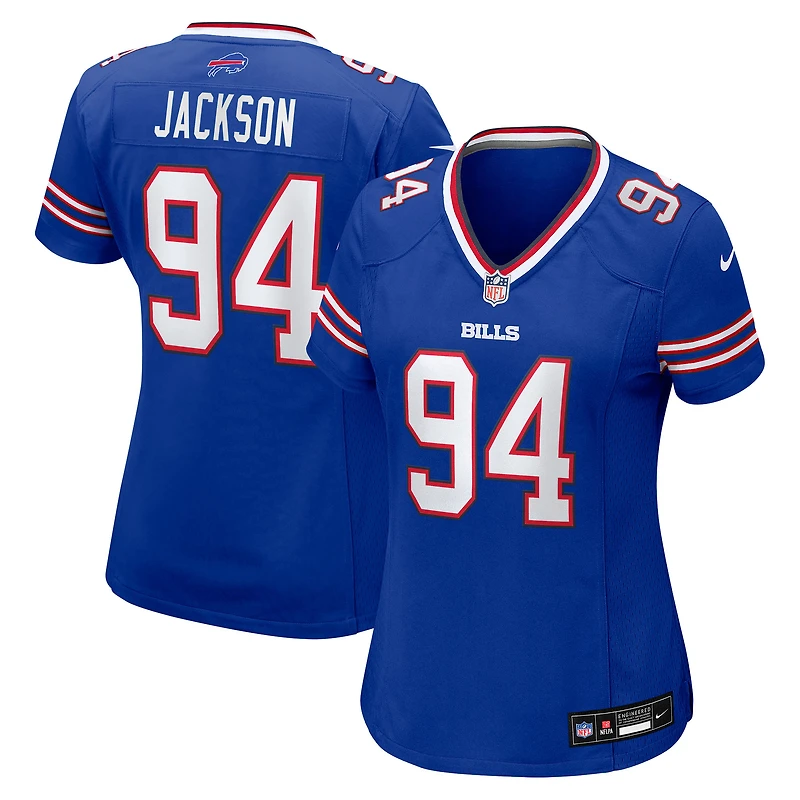 Women's Nike Landon Jackson  Royal Buffalo Bills Team Game Jersey