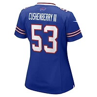 Maillot de match Nike Lloyd Cushenberry III Royal Buffalo Bills pour femmes