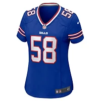 Maillot de match Nike Matt Milano Royal Buffalo Bills pour femme