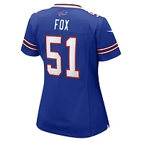 Maillot de match Nike Morgan Fox Royal Buffalo Bills pour femmes