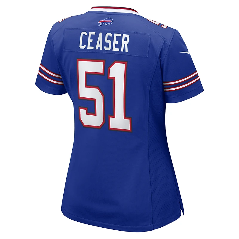 Women's Nike Nelson Ceaser  Royal Buffalo Bills Team Game Jersey