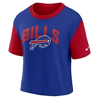T-shirt tendance Nike rouge/Royal Buffalo Bills pour femme
