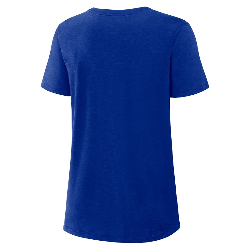 T-shirt à manches courtes Fangear Slub pour femme V104531 Bills 4DA 25 NFL Rivalry TEELADC 0348-4DA-81-87Z