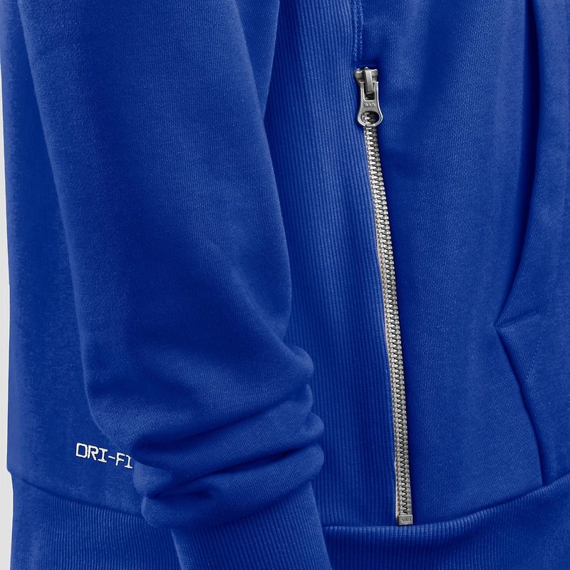 Women's Nike Royal Buffalo Bills 2025 Sideline Standard Issue Initial Home Dri-FIT Hoodie